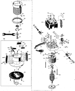Page A Diagram and Parts List for 3328 Type 1 Black and Decker Router
